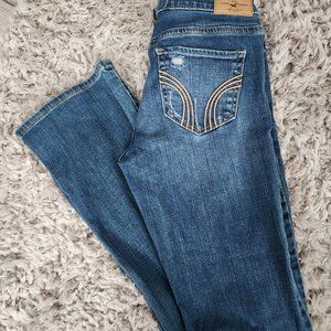 Hollister  Distressed Straight Leg Denim 7R